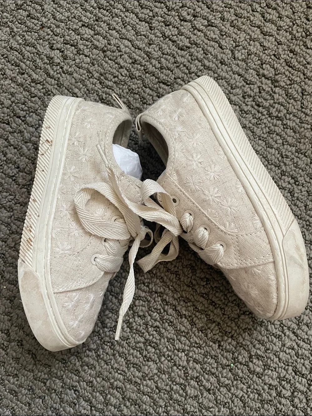 Zara Floral Cotton Sneakers